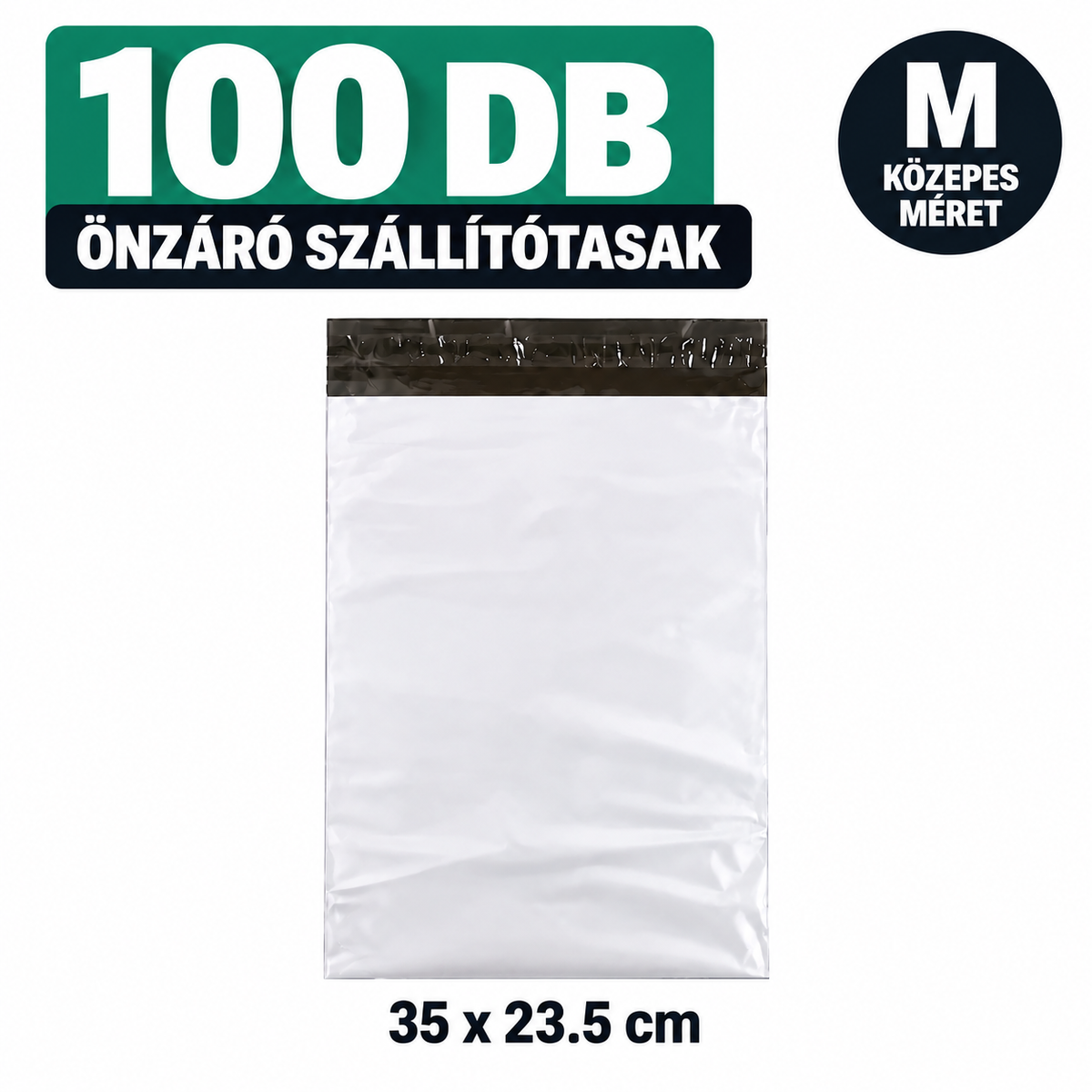 100 db önzáró szállítótasak (közepes méret)