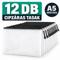 12 db cipzáras rendszerező tasak (A5 méret)